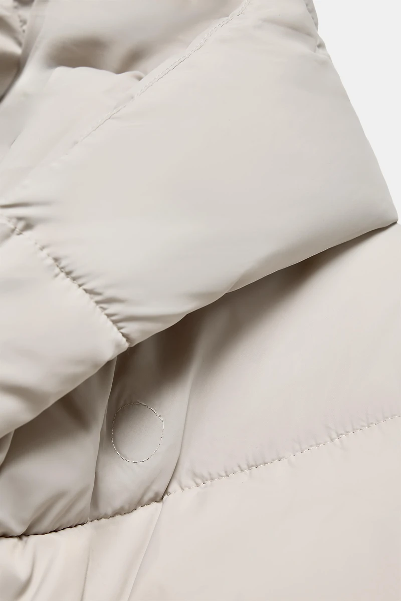 WATER REPELLENT HOODED PUFFER ANORAK