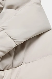 WATER REPELLENT HOODED PUFFER ANORAK