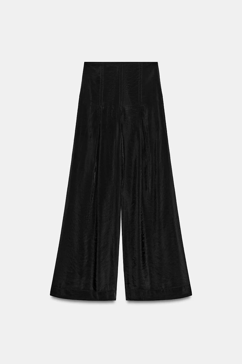 PANTALON LARGE SEMI-TRANSPARENT
