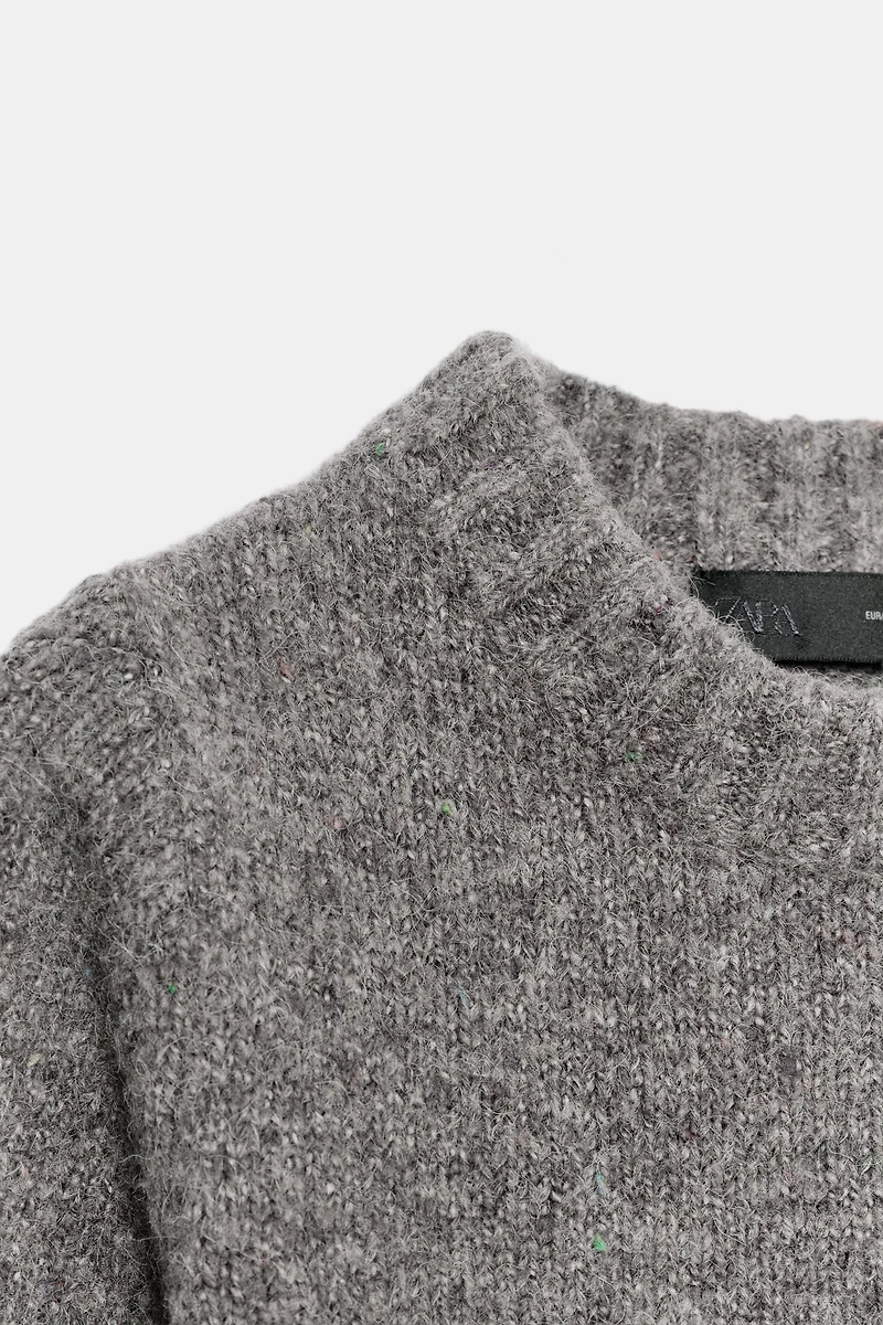 SHORT SLEEVE WOOL TOP