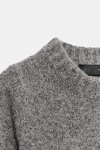 SHORT SLEEVE WOOL TOP
