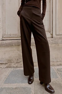 MID-RISE STRAIGHT LEG PANTS