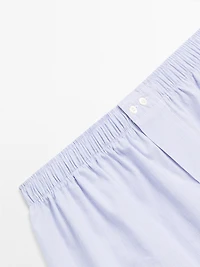 Micro-check print boxers