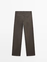 High-waist wide-leg jeans