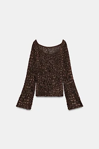 PULL EN MAILLE À ENCOLURE BATEAU