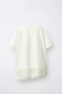 COMBINATION LACE T-SHIRT