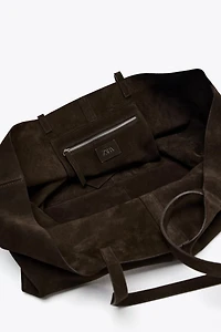 SUEDE MAXI TOTE