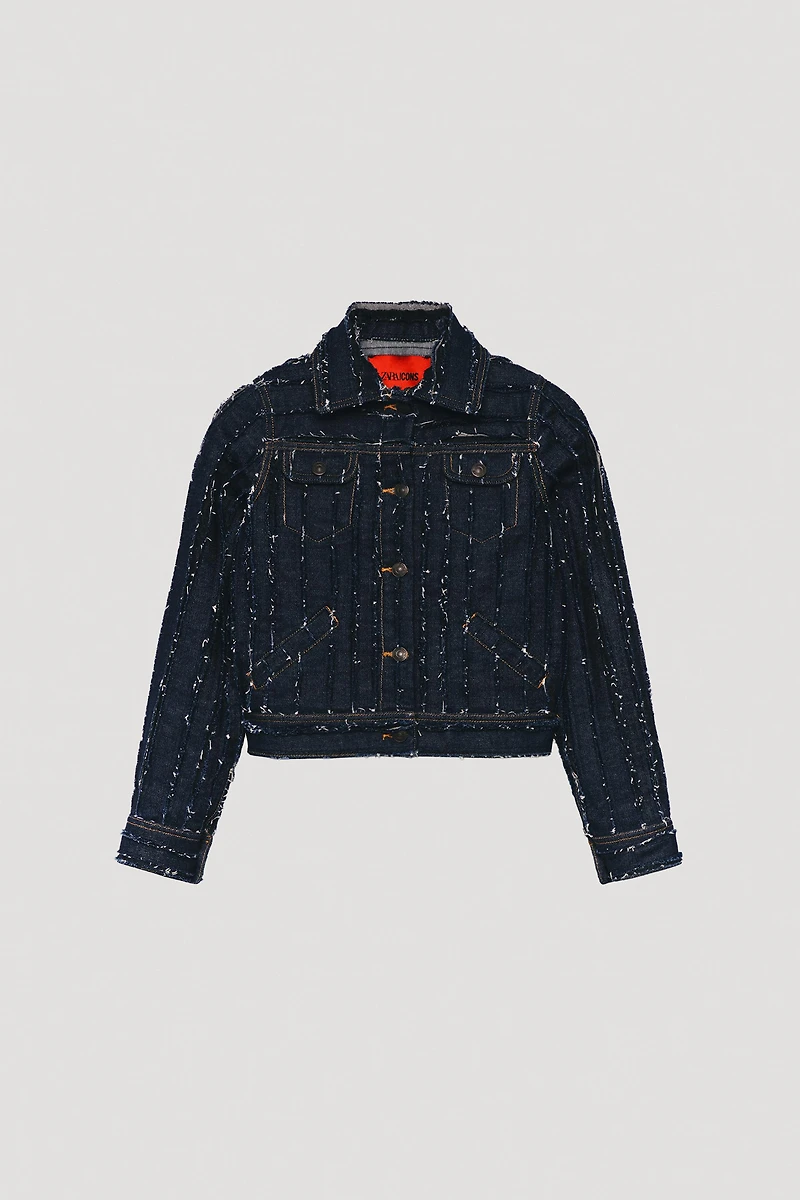 LIMITED EDITION FRAYED DENIM JACKET