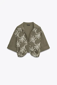 EMBROIDERED SHORT SHIRT