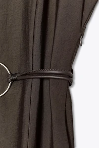 BELTED MIDI DRESS
