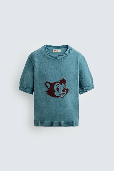 FIGARO JACQUARD KNIT T-SHIRT HARRY LAMBERT FOR ZARA X DISNEY