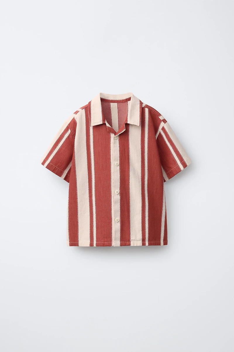 STRIPED PRINT SHIRT
