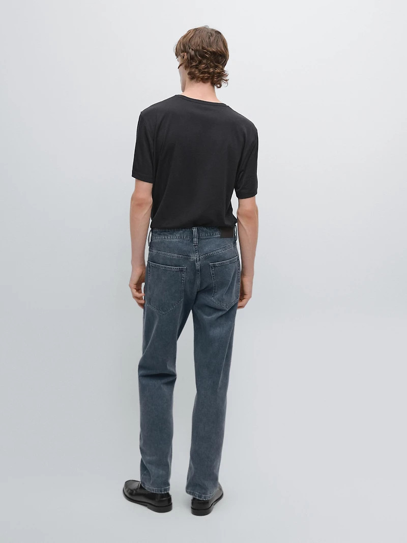 Short sleeve wool blend T-shirt