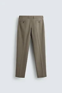 TEXTURED SUIT PANTS