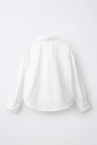 CHEMISE EN POPELINE UNIE