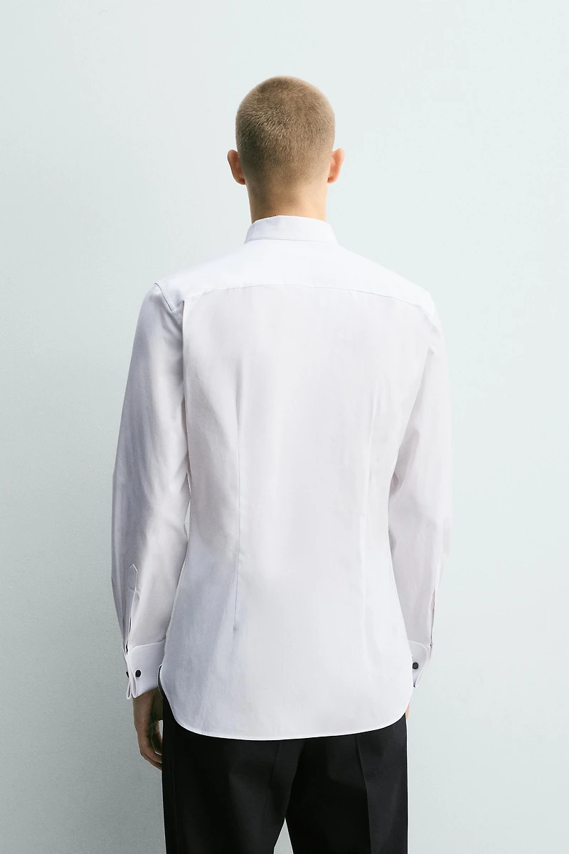 FRENCH CUFF TUXEDO SHIRT