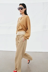 PANTALON STYLE PYJAMA À RAYURES ZW COLLECTION