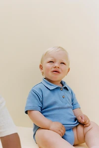 POLO COLLAR BODYSUIT
