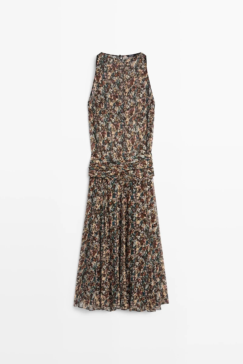 Robe imprimée avec ceinture