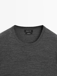 100% merino wool knit sweater
