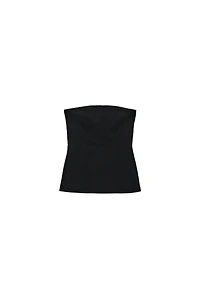 STRAWLESS STRETCH TOP WITH VENTS