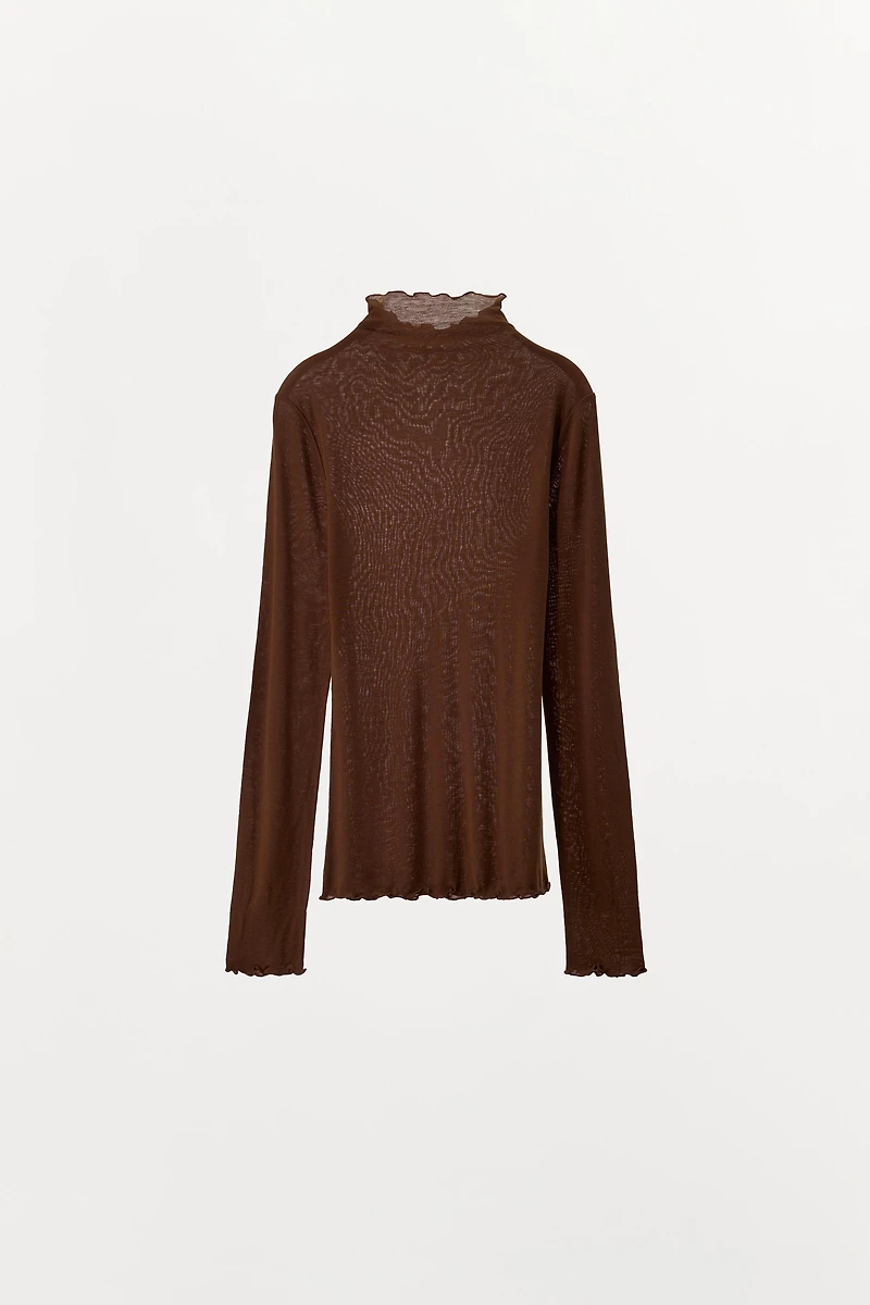 PLAIN T-SHIRT WITH LYOCELL