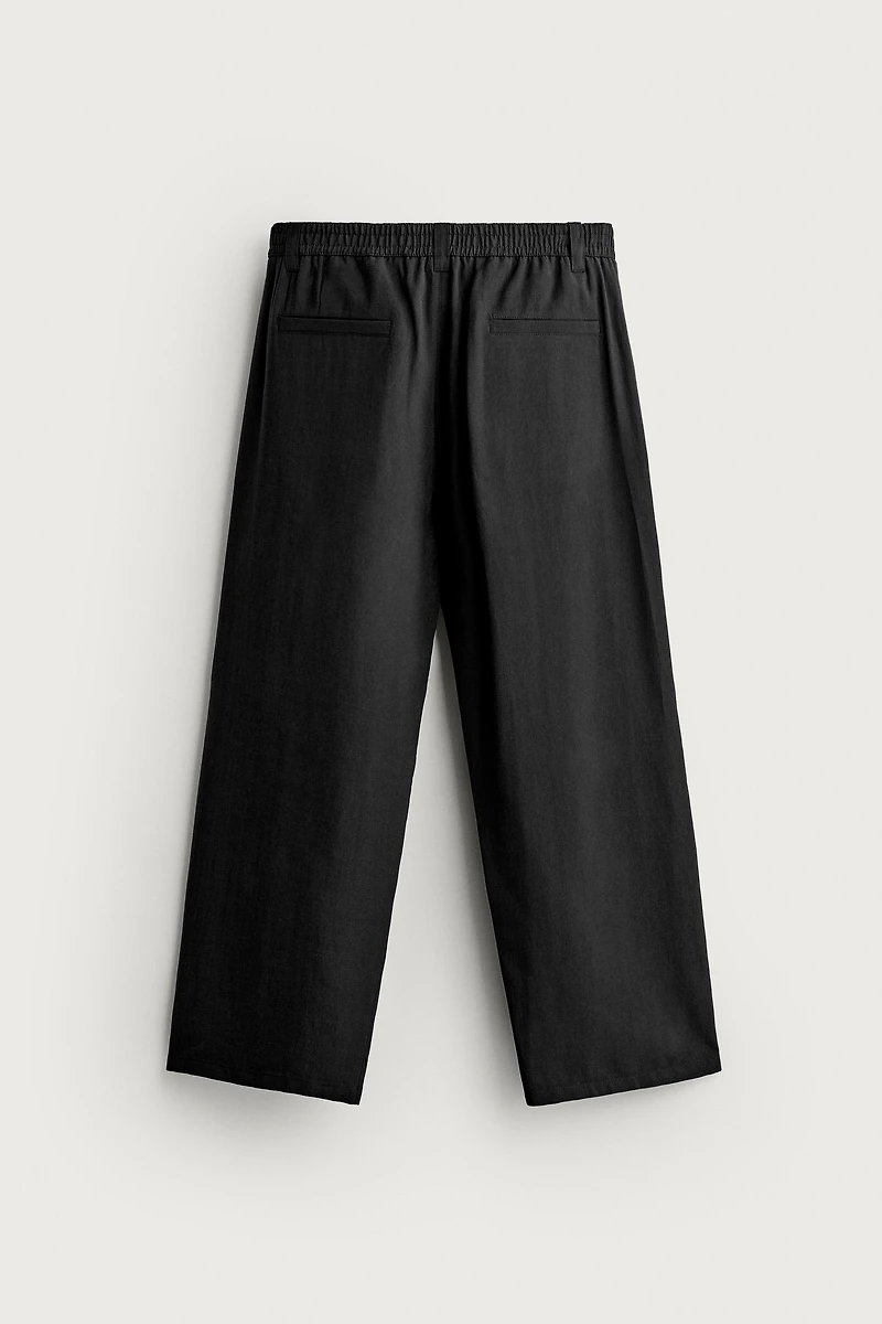 FLOWY SIDE PLEAT PANTS