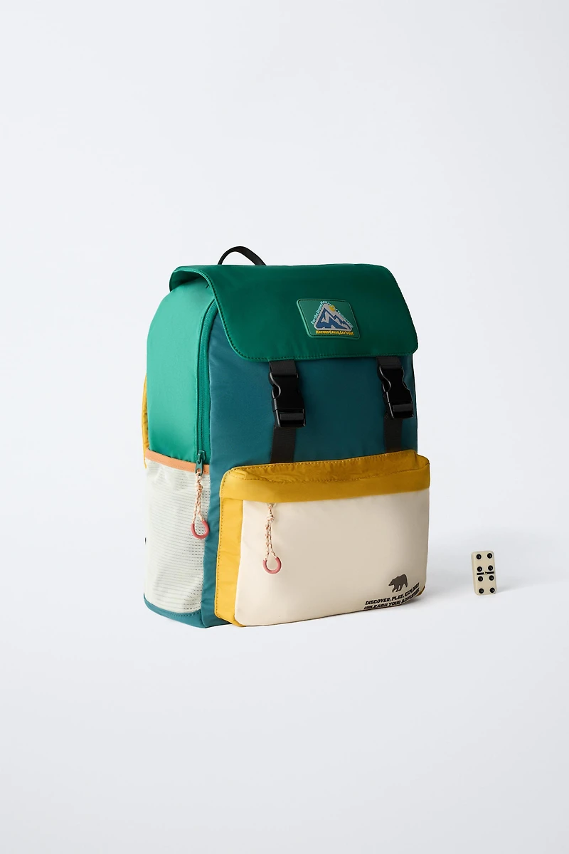 MULTICOLOR SCHOOL BACKPACK