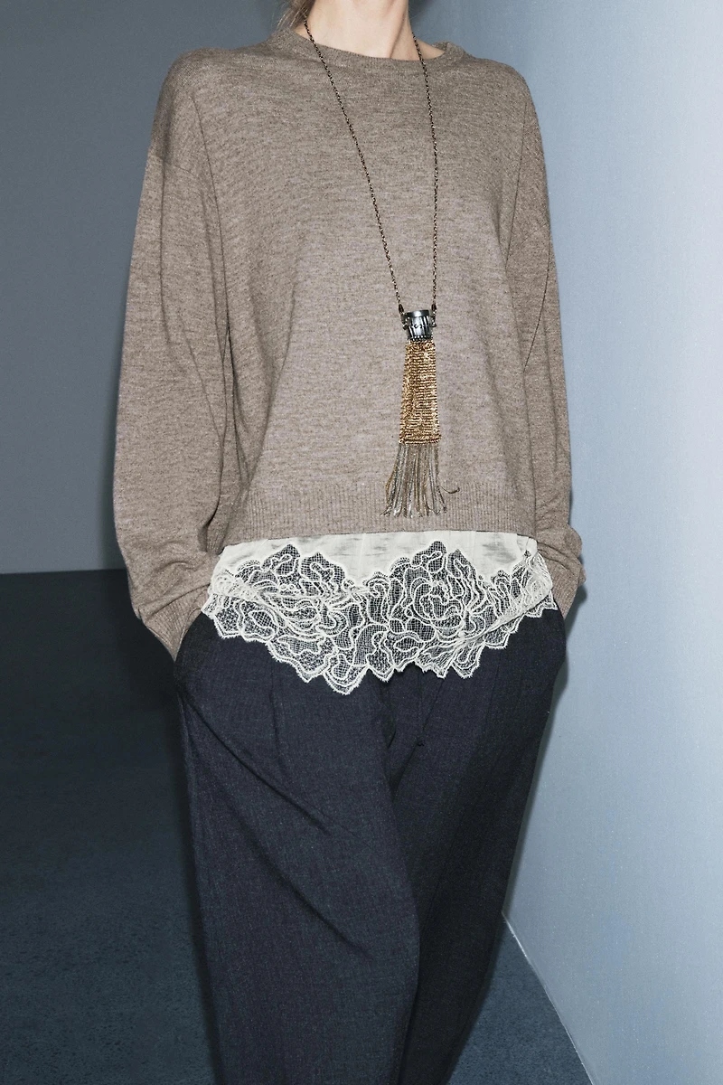 COMBINATION KNIT JUMPER