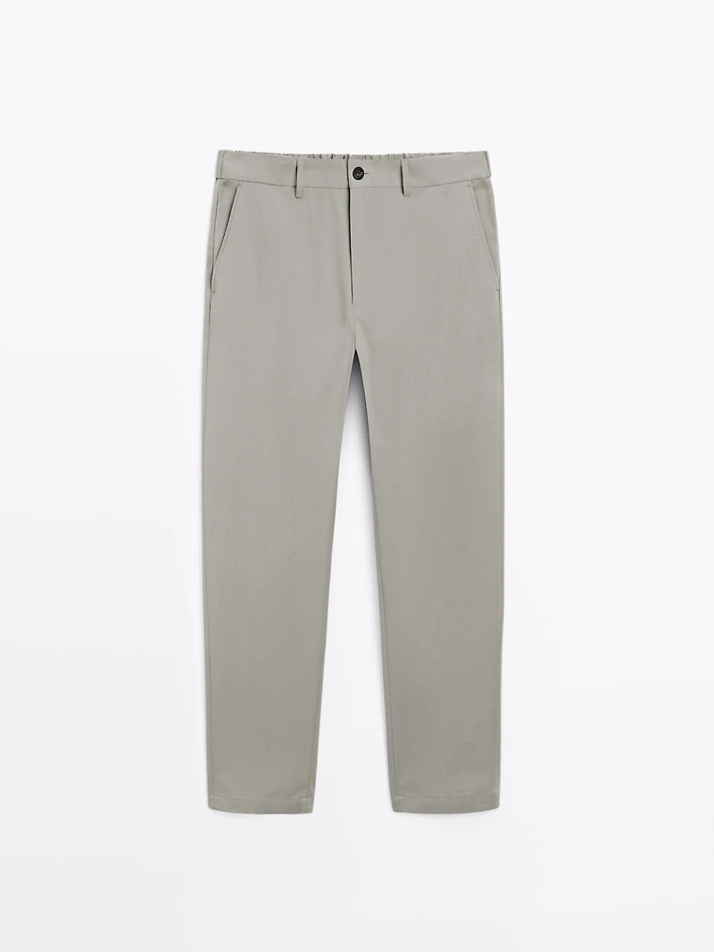 Cotton blend semi joggers