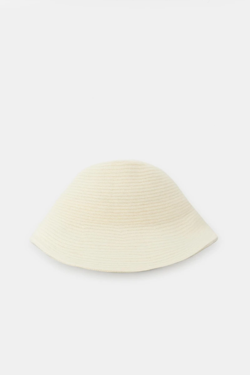 WOOL BLEND STRUCTURE HAT