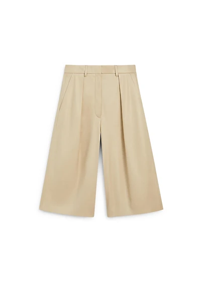 Long nappa leather Bermuda shorts - LIMITED EDITION