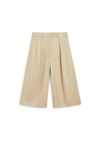 Long nappa leather Bermuda shorts - LIMITED EDITION