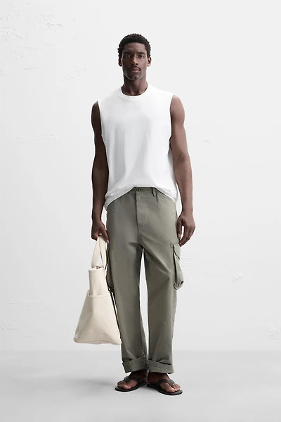 T-SHIRT DÉBARDEUR EN COTON