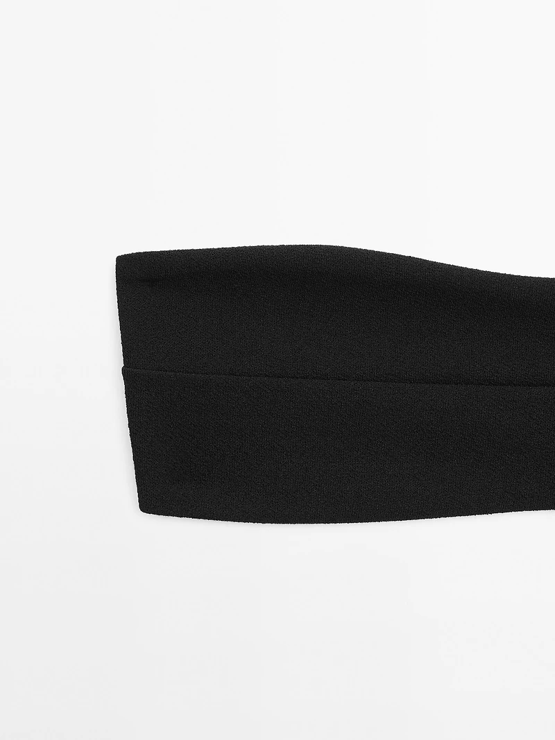Haut de bikini bandeau texturé