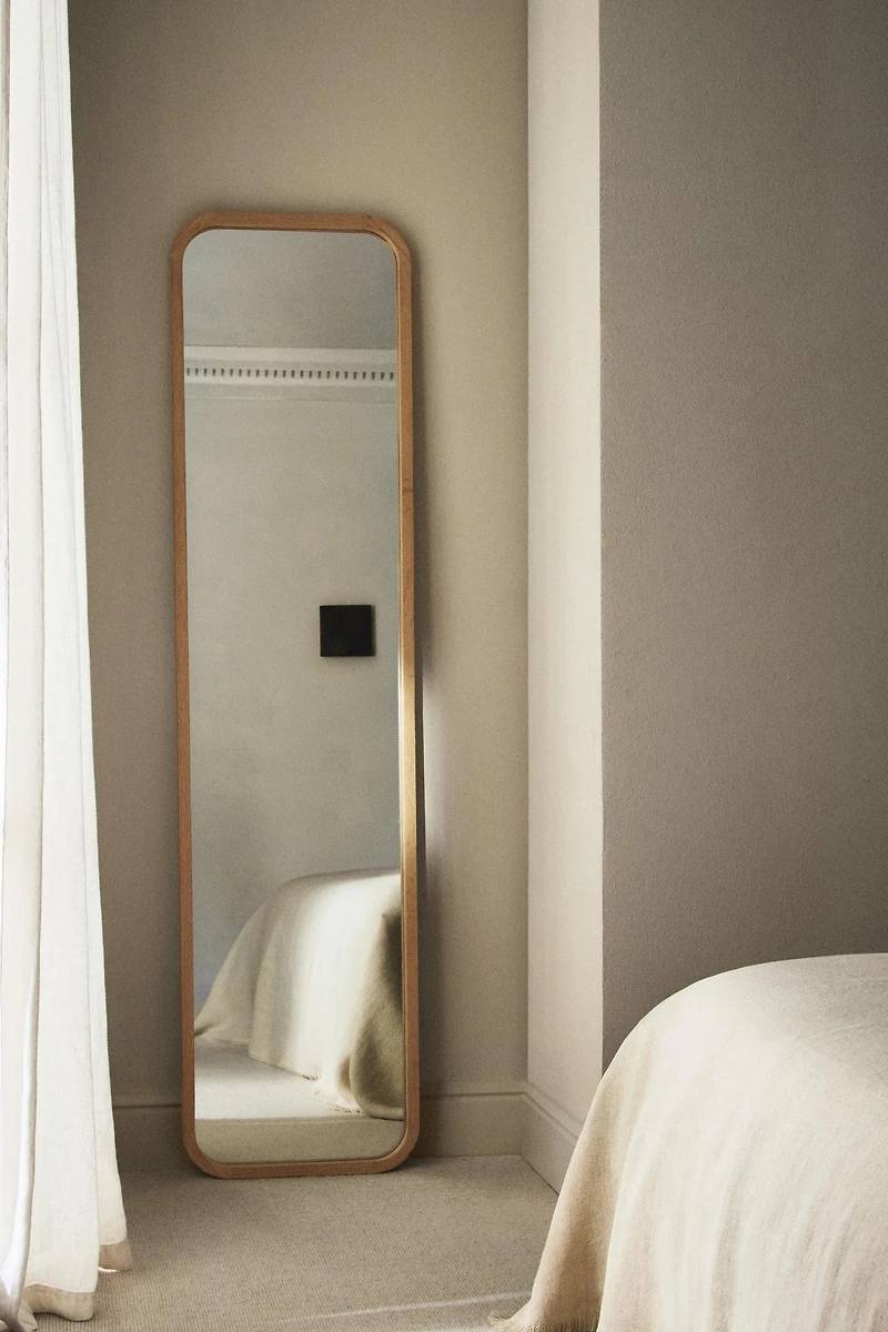MIROIR SUR PIED CADRE ARRONDI
