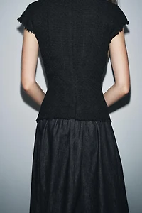 ZW COLLECTION COMBINATION MIDI DRESS