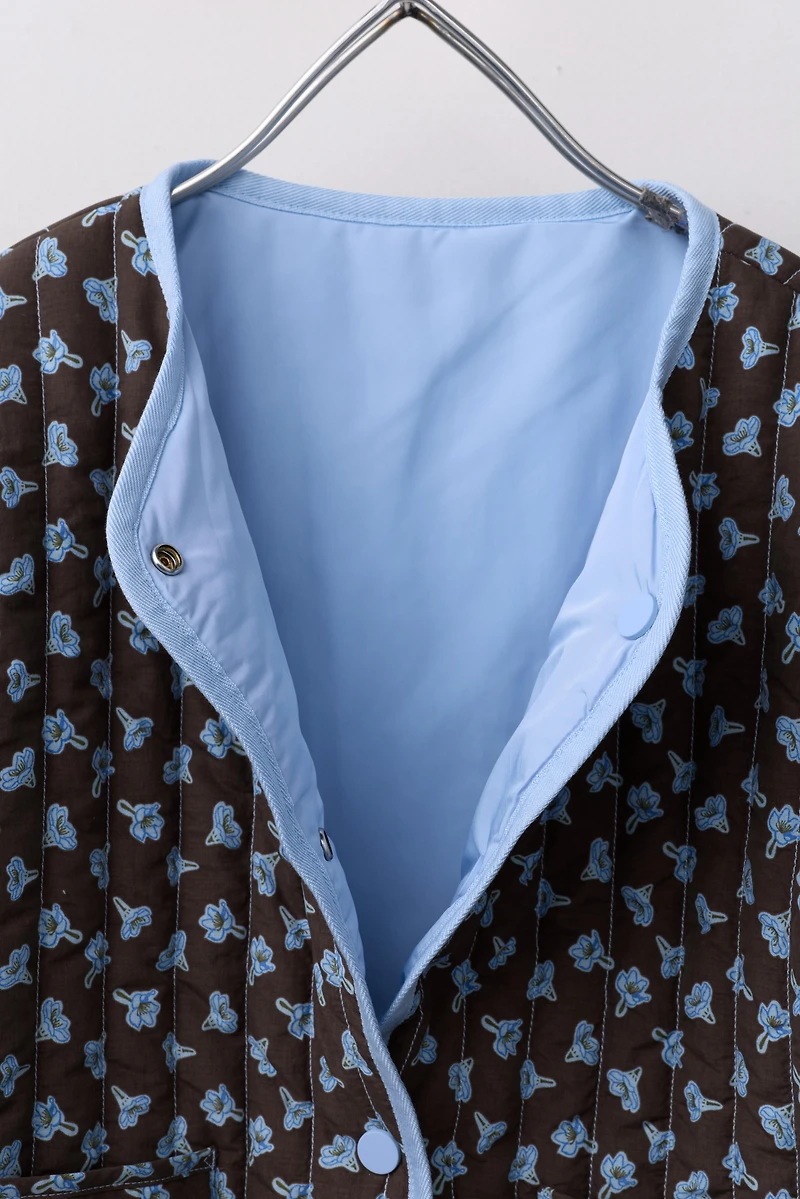 FLORAL PUFFER JACKET