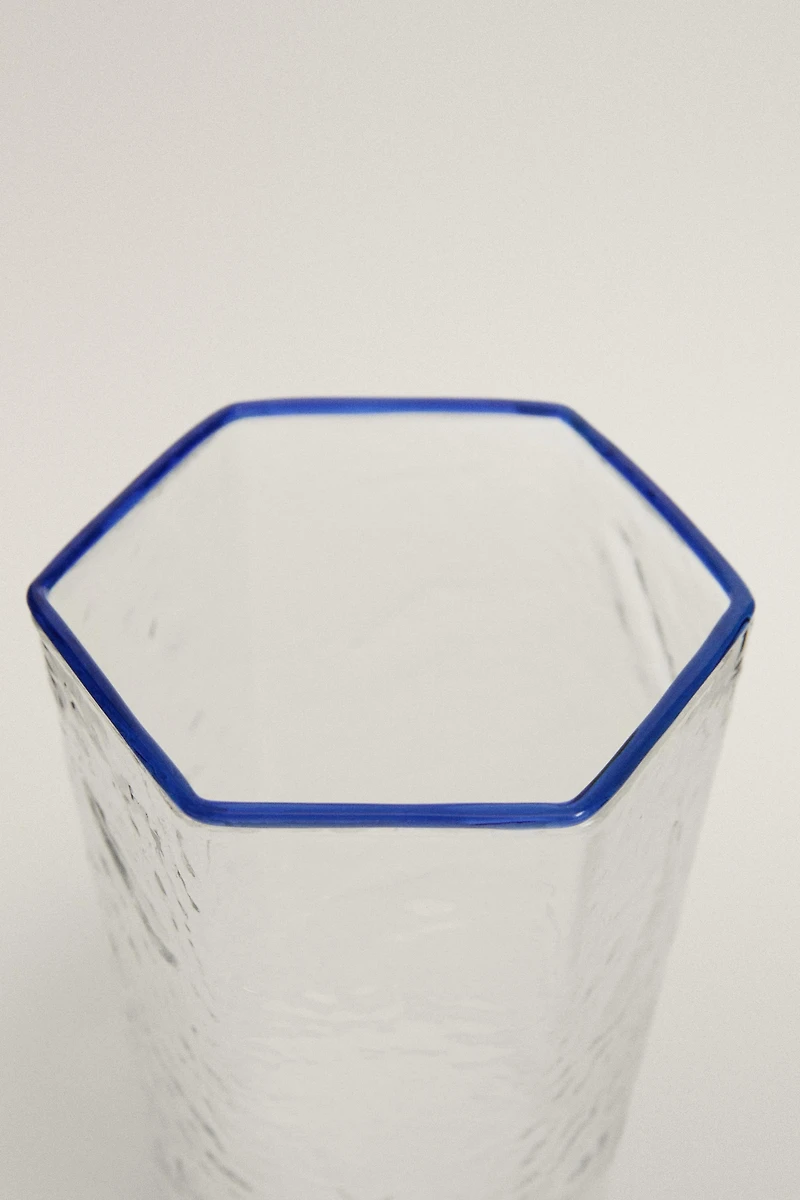 HEXAGONAL BOROSILICATE GLASS TUMBLER
