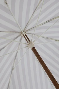 ASH WOOD UMBRELLA WITH CONTRAST PIPING (Ø 200 CM)