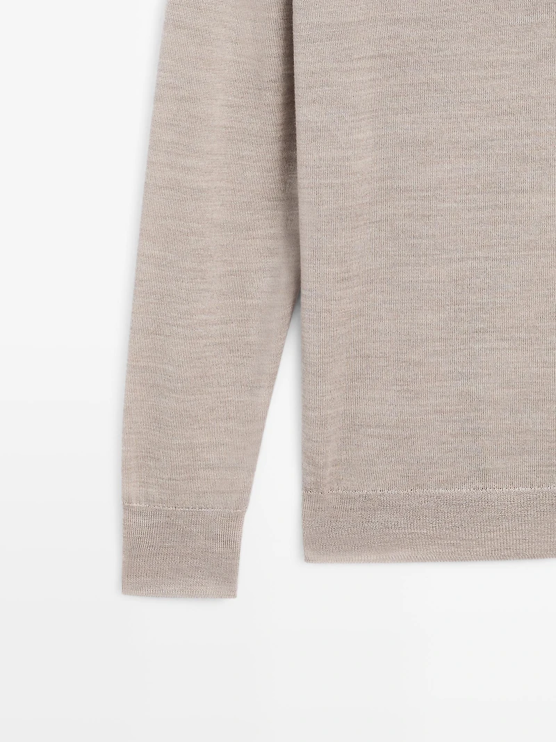 100% wool oversize knit sweater
