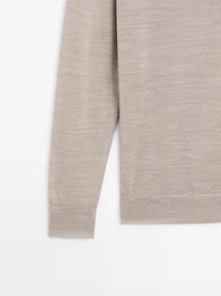 100% wool oversize knit sweater