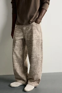 ANIMAL PRINT RELAXED FIT PANTS