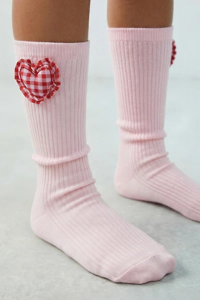 GINGHAM HEART SOCKS