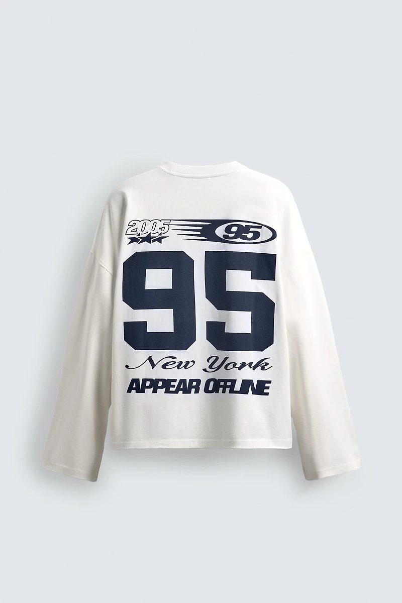 COMBINATION TEXT PRINT T-SHIRT