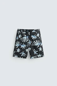 MAILLOT DE BAIN LONG À IMPRIMÉ FLORAL