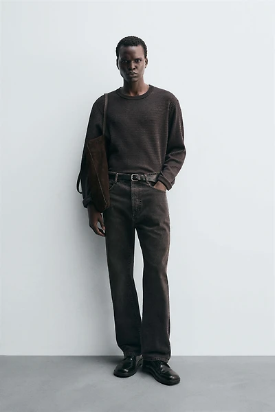 PULL EN JACQUARD À RAYURES