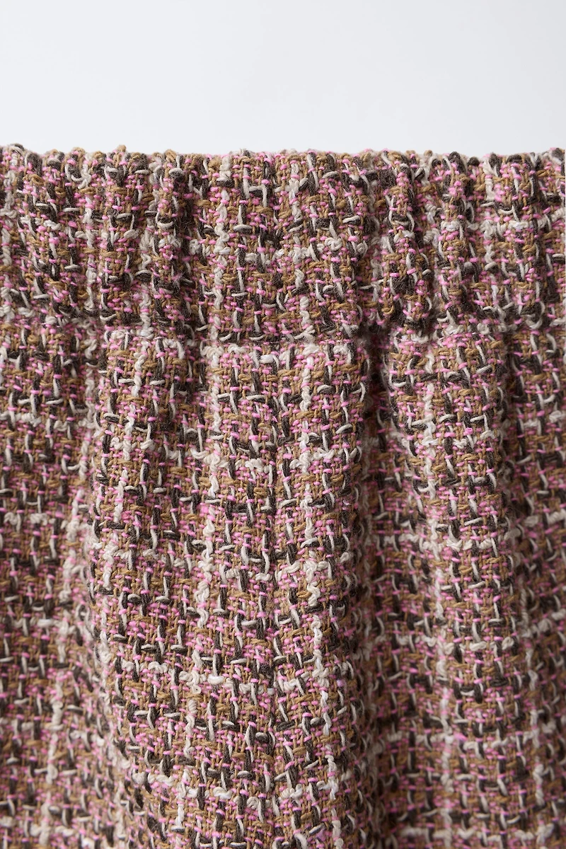 PRINTED VELVET POCKET SKORT