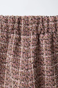 PRINTED VELVET POCKET SKORT