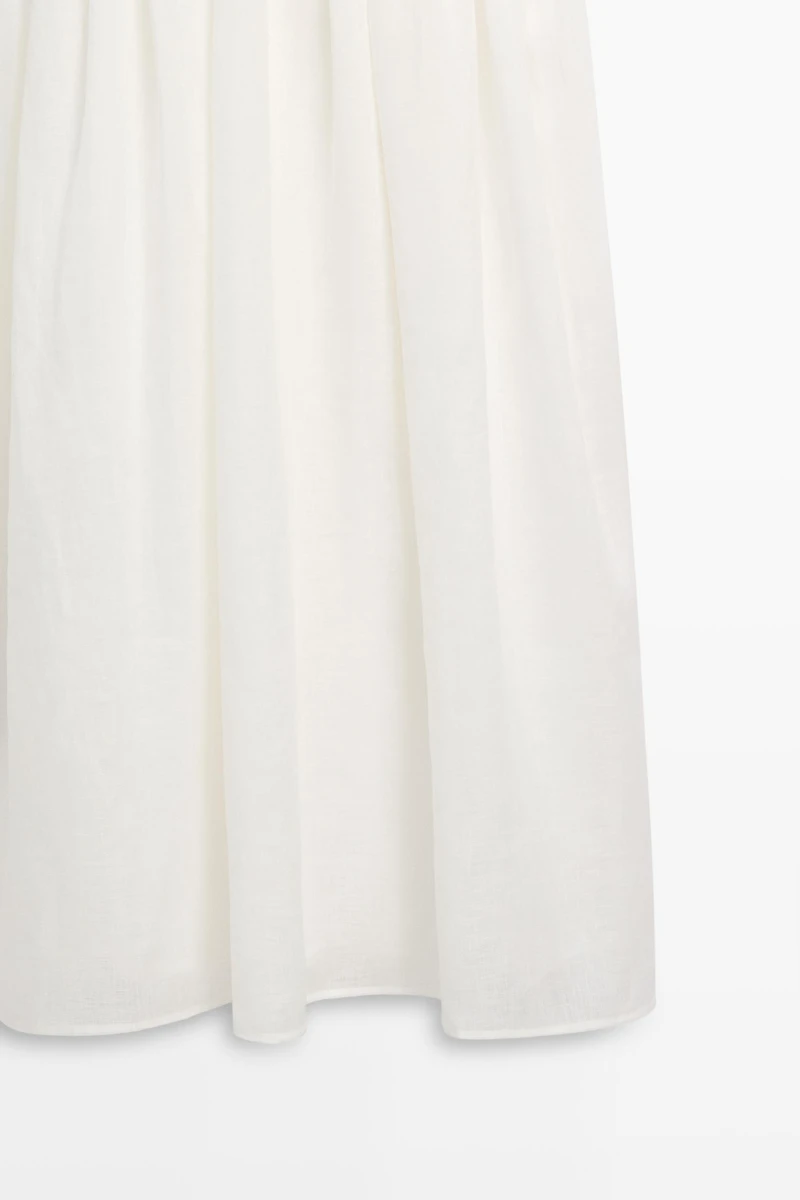 Combined halter midi dress